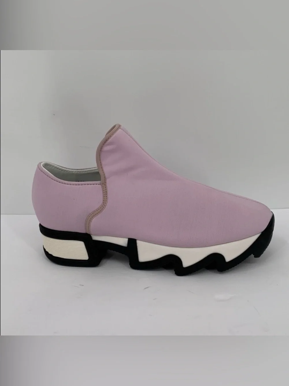 IRI NYC Wes Neoprene slip-on sneaker shoe pink white heel comic new 40.5 10